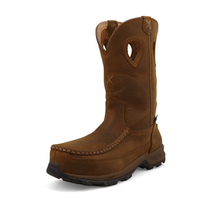 10" Work Pull On Hiker Boot | WHKBNW1 | Quarter View